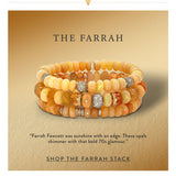 The Farrah Stack - 14k Opal, Topaz & Sapphire Bracelets - One of a Kind