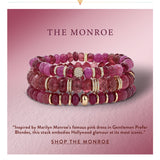 The Monroe Stack - 14k Tourmaline and Pink Sapphire Bracelets - One of a Kind