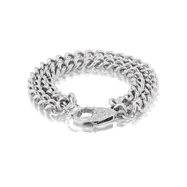 Double Strength Diamond and Chain Bracelet – Sheryl Lowe