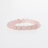Bracelet en quartz rose et diamants Rosy Outlook