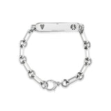 Custom Engravable Silver Soho ID Bracelet