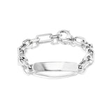 Custom Engravable Silver Zoe ID Bracelet
