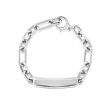 Custom Engravable Silver Zoe ID Bracelet