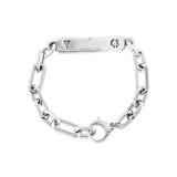Custom Engravable Silver Zoe ID Bracelet