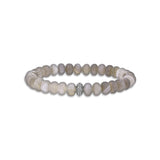 Botswana Agate Bracelet with Diamond Donut - 8mm