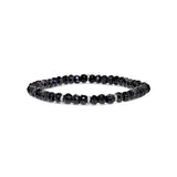 Spinel Mini Bracelet with 3 Diamond Rondelles - 5mm