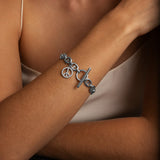 Hidden Heart Mariner Bracelet with Diamond Peace Charm