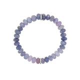 Hackmanite Gemstone Beaded Bracelet with Diamond Rondelle - 8mm