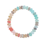 Summer in St. Tropez Mix Beaded Bracelet with Topaz Rondelle - 8mm