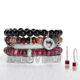 Boucles d'oreilles en grenat taille princesse avec crochet français