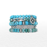 Turquoise and Diamond Aspen Link Bracelet