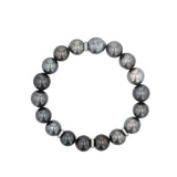 Tahitian Pearl Bracelet with Diamond Rondelles - 10mm