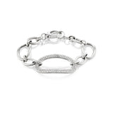 Galets La Côte The Pebbles Open Diamond Oval Large Link Chain Bracelet
