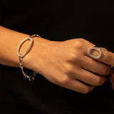 Galets La Côte The Pebbles Open Diamond Oval Large Link Chain Bracelet
