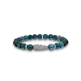Diamond Shell in Blue Waters Bracelet - 8mm