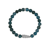Diamond Shell in Blue Waters Bracelet - 8mm