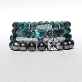 Tahitian Pearl Bracelet with Diamond Rondelles - 10mm