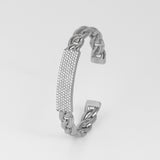 Diamond ID Curb Cuff Bracelet