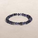 Smoky Iolite Bracelet with Black Diamond Centerpiece
