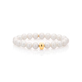Mr. LOWE 14k Gold White Pearl Bracelet