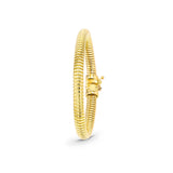 14k Gold Thin Tubogas Flexible Chain Bracelet