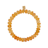 14k Imperial Topaz Bracelet with Diamond Rondelle - 8mm