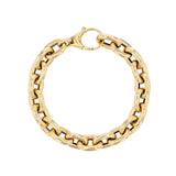 14k Gold Hollow Oval Link Bracelet