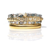 14k Gold Chunky Tubogas Bracelet