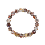 14k Mexican Fire Opal Bracelet with Diamond Rondelles - One of a Kind