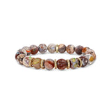 14k Mexican Fire Opal Bracelet with Diamond Rondelles - One of a Kind