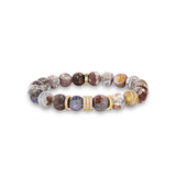 14k Mexican Fire Opal with 5 Diamond Rondelles - One of a Kind