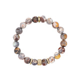 14k Mexican Fire Opal with 5 Diamond Rondelles - One of a Kind