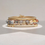 14k Mexican Fire Opal with 5 Diamond Rondelles - One of a Kind