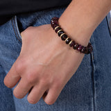 14k Yellow Gold Pink Tourmaline and Diamond Bracelet - One of a Kind