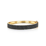 14k Black Diamond Bangle