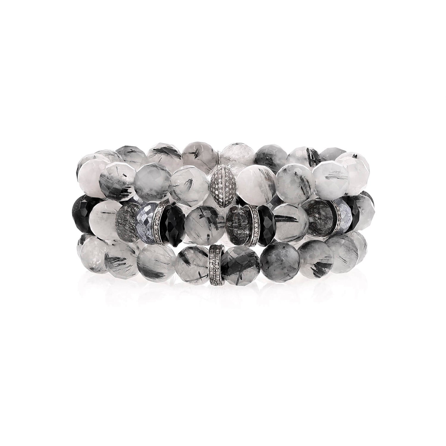 Black Rutile Bracelet | Buy Online Black Rutile Crystal Tumble Bracelet -  Shubhanjali