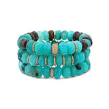 The Jackie Stack - Peruvian & Boulder Opal Bracelets - One of a Kind