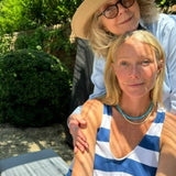 14k Gold Sleeping Beauty Turquoise with 14k Rondelle Necklace - 17"