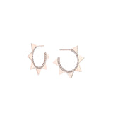 Diamond Star Hoop Earrings