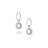 Soleil Diamond Huggie Earrings