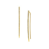 14K Gold Diamond Spike Earrings