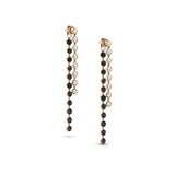 14k Black & White Diamond Front & Back Drop Earrings "One of a Kind"