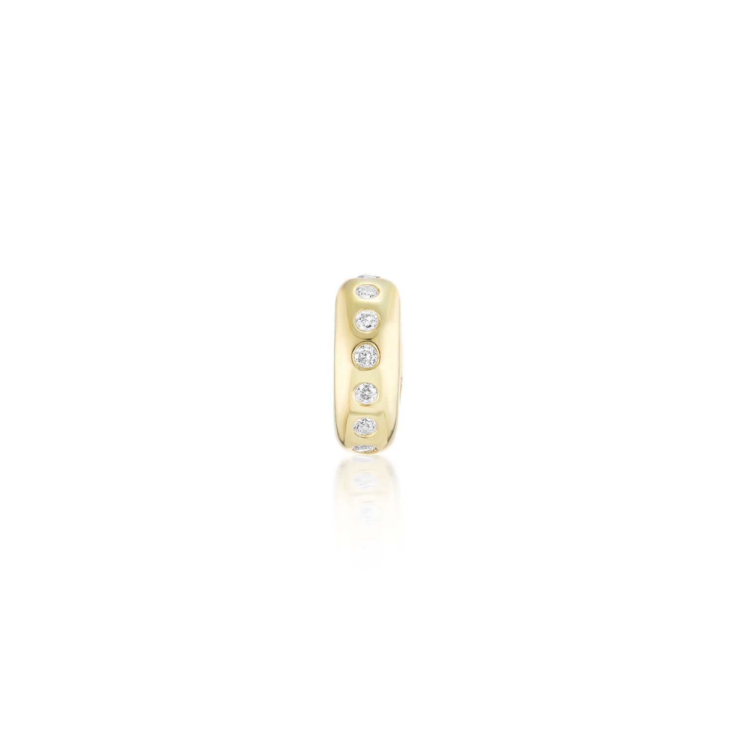 14k Classic Diamond Orbit Bead