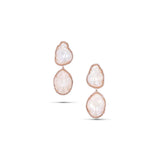 14k Rose Gold Pearl Drop Earrings - One of a Kind