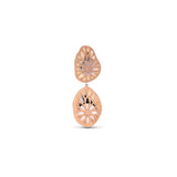 14k Rose Gold Pearl Drop Earrings - One of a Kind