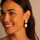 14k Rose Gold Pearl Drop Earrings - One of a Kind
