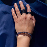 Smoky Iolite Bracelet with Black Diamond Centerpiece