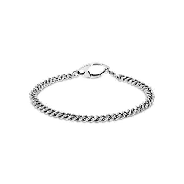 Men's Mr. LOWE Silver Curb Chain Bracelet – Sheryl Lowe
