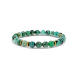 Mr. LOWE Men's Emerald Bracelet with Brass Rondelles - 8mm