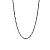Mr. LOWE Black Curb Chain Necklace - 18", 20", 22" 24"